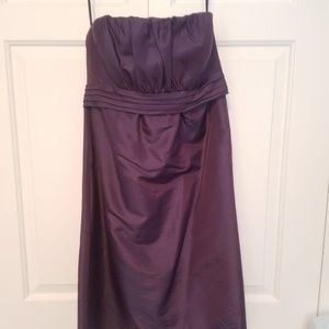 Amsale Bridesmaids Sz 8 Plum A-line dress G901T